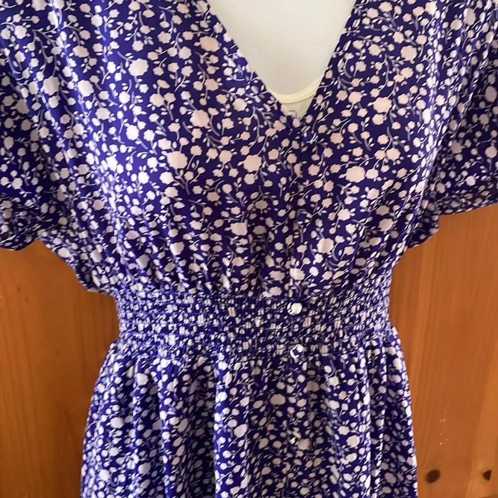 Royal Blue Floral Dress 💙 - Picture 14 of 16